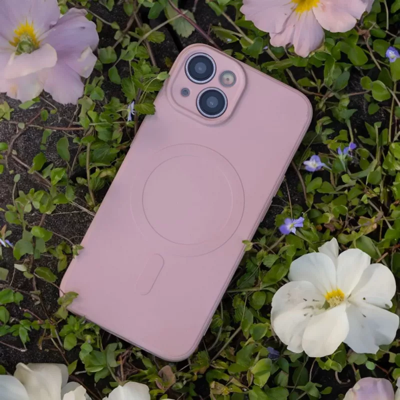 iLike Simple Color Mag -kotelo Samsung Galaxy A57 5G pinkki