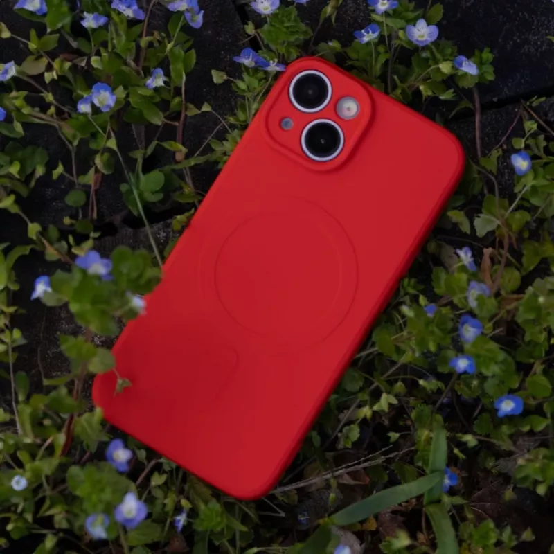 iLike Simple Color Mag Case Samsung Galaxy A57 5G punainen