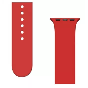iLike Strap APS silikoniranneke Apple Watch 8/7/6/5/4/3/2/SE (41/40/38 mm) punainen