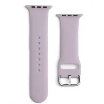 iLike Strap APS silikoniranneke Apple Watch 8/7/6/5/4/3/2/SE (41/40/38 mm) violetti