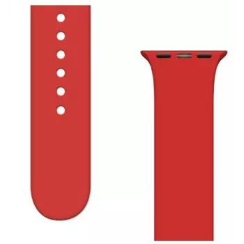 iLike Strap APS silikoniranneke Apple Watch Ultra / Series 8/7/6/5/4/3/2 / SE (45/44/42mm) - punainen