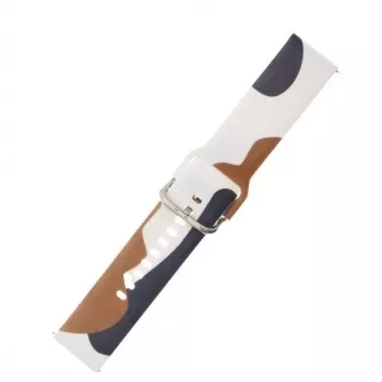 iLike Strap Moro -ranneke Samsung Galaxy Watch 42 mm silikoniranneke camo kellon ranneke