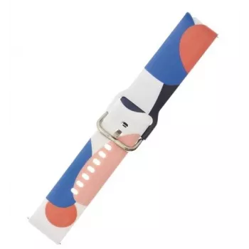 iLike Strap Moro -ranneke Samsung Galaxy Watch 46mm silikoninen kellonranneke kuviolla