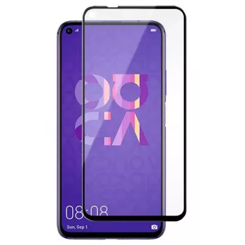 iLike näytönsuojakalvo Huawei Nova 5T, 2.5D musta kehys, Full Glue