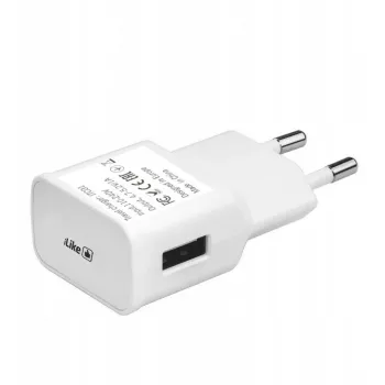 iLike matkalaturi ITC01 valkoinen - 5W USB-A seinälaturi EU-pistokkeella