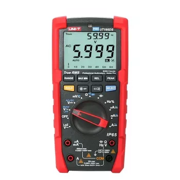 ILIKE UT195DS True RMS digitaalinen yleismittari IP65-suojauksella, CAT III 1000V/CAT IV 600V, 60000 lukemaa, LoZ, LPF, Data Hold, taustavalo