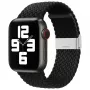 iLike Watch 38/40/41 mm punottu kangasranneke musta