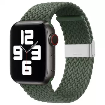 iLike Watch 38/40/41mm punottu kangasranneke vihreä