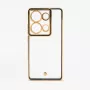 iLike Xiaomi Poco M6 Pro TPU+PC hybridi suojatakakansi kameransuojalla läpinäkyvä musta