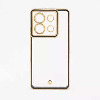 iLike Xiaomi Poco X6 Pro TPU+PC kameransuojalla läpinäkyvä musta