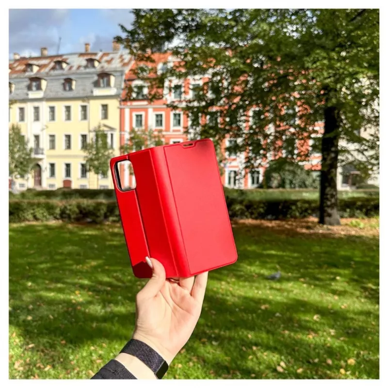 iLike Xiaomi Redmi 12 Book Case ohut punainen