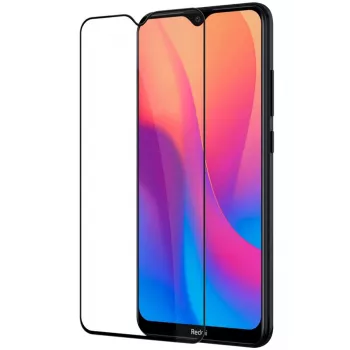 iLike Xiaomi Redmi 8 2.5D musta kehys Full Glue karkaistu lasinen näytönsuojakalvo