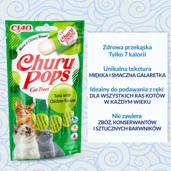 INABA Churu Pops tonnikala kanalla kissanherkut 4x15 g