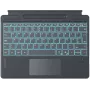 Inateck Surface Pro 8/9/X/11 näppäimistö – harmaa, saksalainen QWERTZ, taustavalaistu kosketuslevyllä