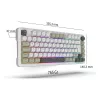 INCA pelinäppäimistö RGB GraySwitch USB-C/BT 2,00 m valkoinen (IKG-455)