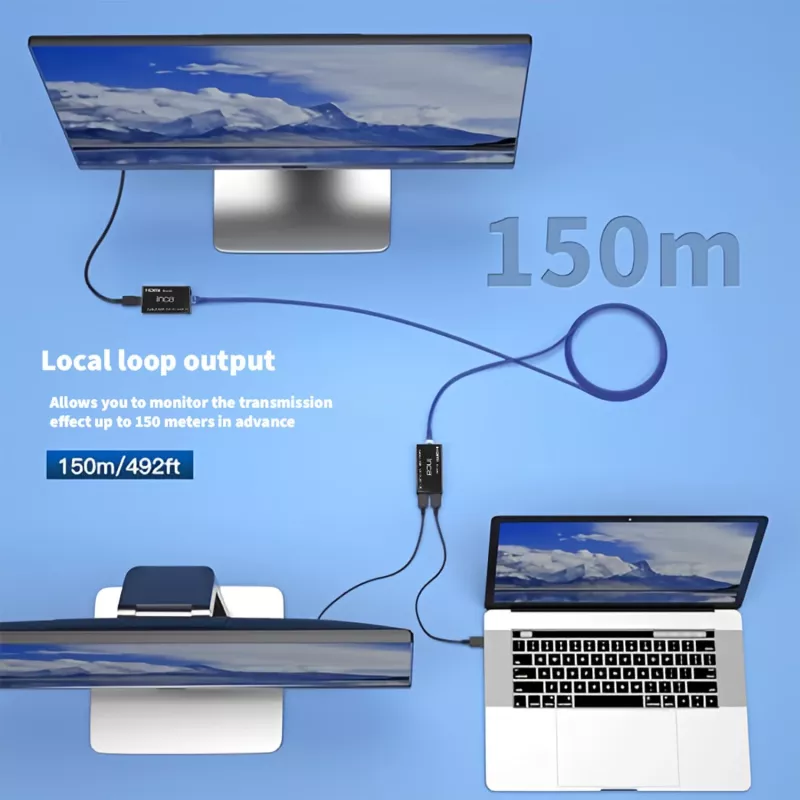 INCA IEX-60 HDMI -jatko HDMI 1.4 Full HD 60Hz musta