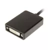 InLine DisplayPort-sovitinkaapeli, DisplayPort-uros DVI-D 24+5 -naaraaseen, musta, 0,2m