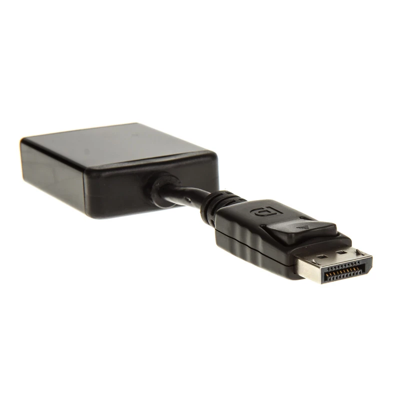 InLine DisplayPort-sovitinkaapeli, DisplayPort-uros DVI-D 24+5 -naaraaseen, musta, 0,2m