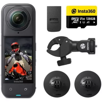 Insta360 X5 toimintakameran moottoripyöräpaketti, CINSAAHA/MOTO