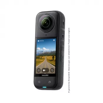 Insta360 X6 360 kamera Standard-Bundle Midnight Black, 8K video, 72MP valokuvat, FlowState-vakautus