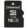 Intenso 16GB MicroSDHC Class 4 -muistikortti SD-sovittimella, jopa 21 MB/s lukunopeus, musta