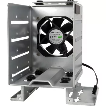 INTER-TECH IPC asennuskehys ER-47045-1 2,5 tuuman HDD/SSD 3,5 tuuman paikkaan, 2x USB 3.0 etuliitännät, musta