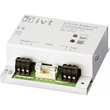 IVT aurinkolataussäädin 12/24 V, 8 A, PWM