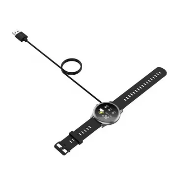 iWear CH2 universaali USB 1 m virtakaapeli älykellolle 2-napainen 4 mm magneettilaturi