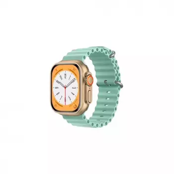 iWear S1 uritettu pehmeä silikoniranneke 20 mm Apple Watch 49 mm / 45 mm / 44 mm / 42 mm vaaleanvihreä