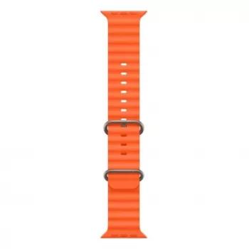 iWear S1 Grooved pehmeä silikoni 20 mm ranneke Apple Watch 49 mm / 45 mm / 44 mm / 42 mm oranssi