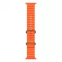 iWear S1 Grooved pehmeä silikoni 20 mm ranneke Apple Watch 49 mm / 45 mm / 44 mm / 42 mm oranssi