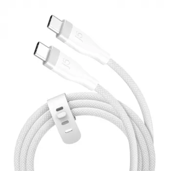 J5CREATE USB-C 60W Ultra Soft Double-Braided Fast Charging Cable - Space Grey, 1,2 m