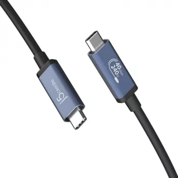 J5create USB4 40Gbps 240W USB Type-C -kaapeli (0,8 m, musta)