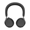 Jabra Evolve2 75 langaton Bluetooth-kuulokemikrofoni aktiivisella kohinanvaimennuksella, Microsoft Teams -sertifioitu, musta