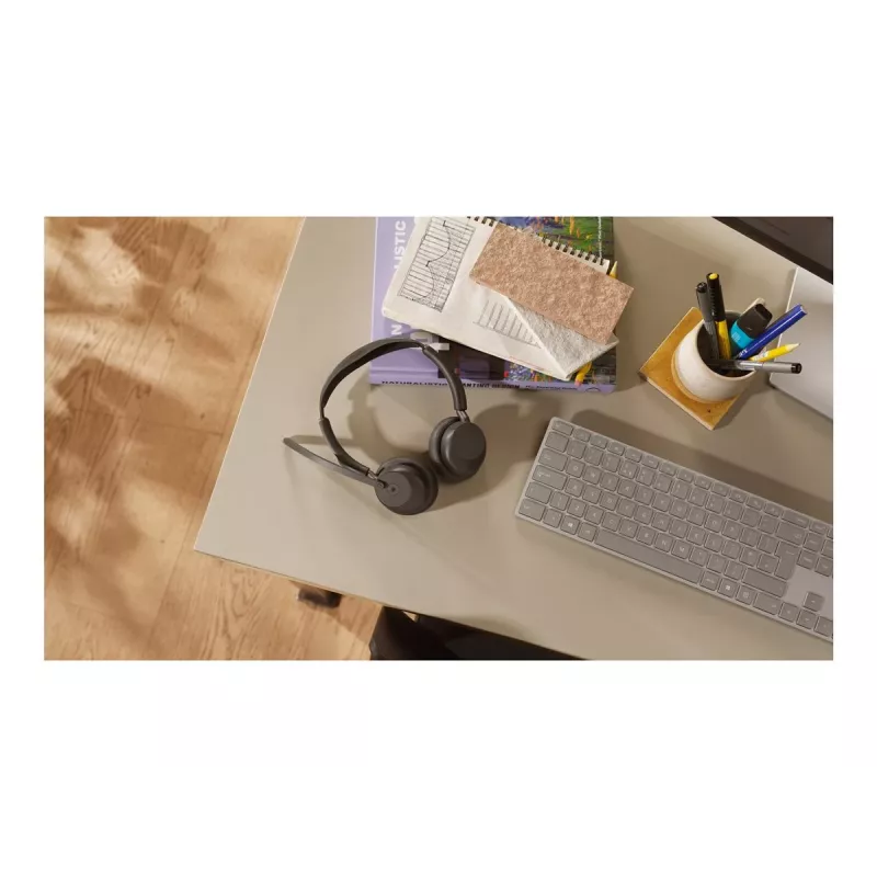 Jabra Evolve3 45 -stereokuulokemikrofoni, Link 390a Microsoft-jalusta
