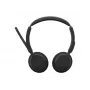 Jabra Evolve3 45 -stereokuulokemikrofoni, Link 390a USB-A-sovitin ja jalusta, UC-sertifioitu, musta