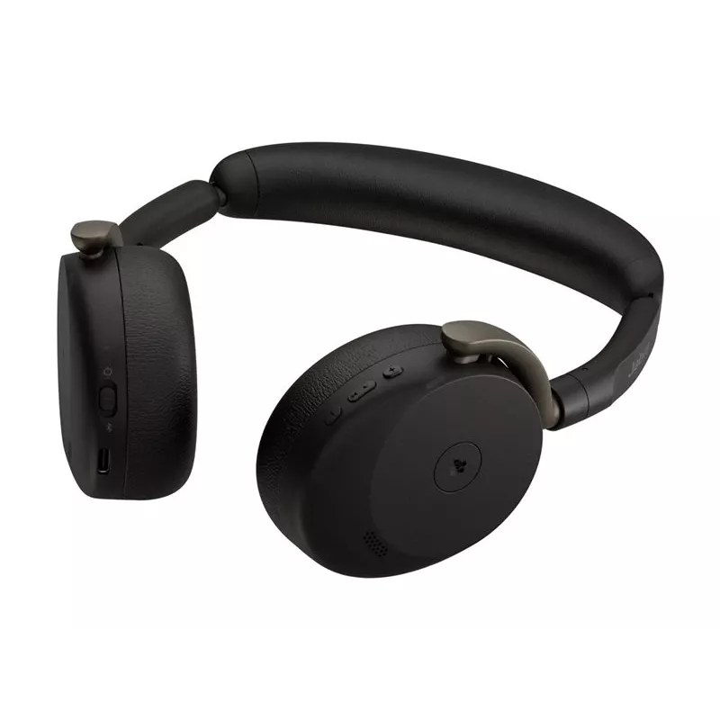 Jabra Evolve3 65 Flex MS langaton Bluetooth-korvakuulokemikrofoni ja Link 390c -sovitin, musta