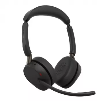 Jabra Evolve3 65 UC -stereokuulokemikrofoni, Link 390c, musta