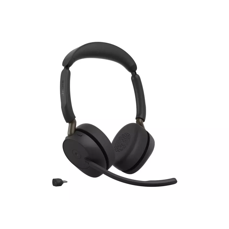 Jabra Evolve3 65 MS Stereo langaton kuulokemikrofoni Link 390c:llä, musta