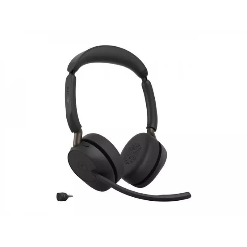 Jabra Evolve3 65 Stereo -langaton kuulokemikrofoni, Link 390c ja latausteline – Microsoft Teams -sertifioitu