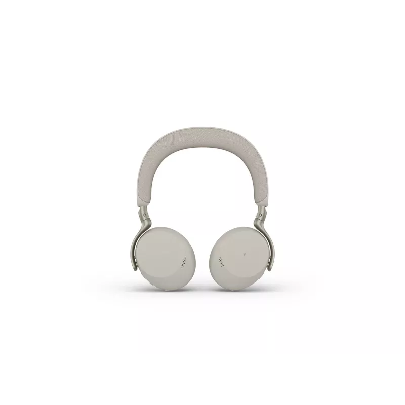Jabra Evolve3 75 UC langaton on-ear Bluetooth-kuulokemikrofoni melunvaimennuksella ja Link 390c -sovittimella (Warm Grey)