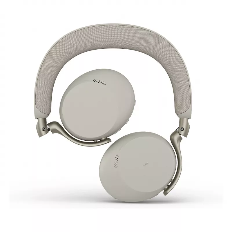 Jabra Evolve3 75 UC langaton on-ear Bluetooth-kuulokemikrofoni melunvaimennuksella ja Link 390c -sovittimella (Warm Grey)