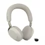 Jabra Evolve3 75 UC langaton on-ear Bluetooth-kuulokemikrofoni melunvaimennuksella ja Link 390c -sovittimella (Warm Grey)