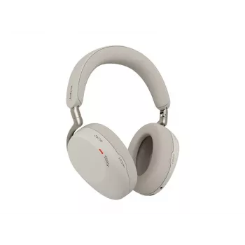 Jabra Evolve3 85 UC langaton over-ear-kuulokemikrofoni aktiivisella melunvaimennuksella ja Link 390C -sovittimella, Warm Grey