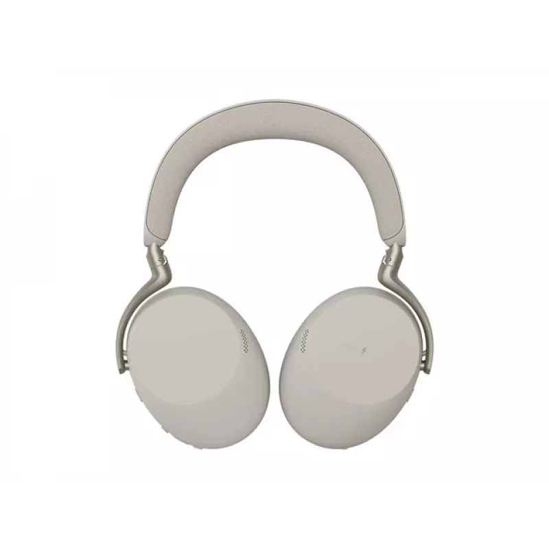 Jabra Evolve3 85 UC langaton over-ear-kuulokemikrofoni aktiivisella melunvaimennuksella ja Link 390C -sovittimella, Warm Grey