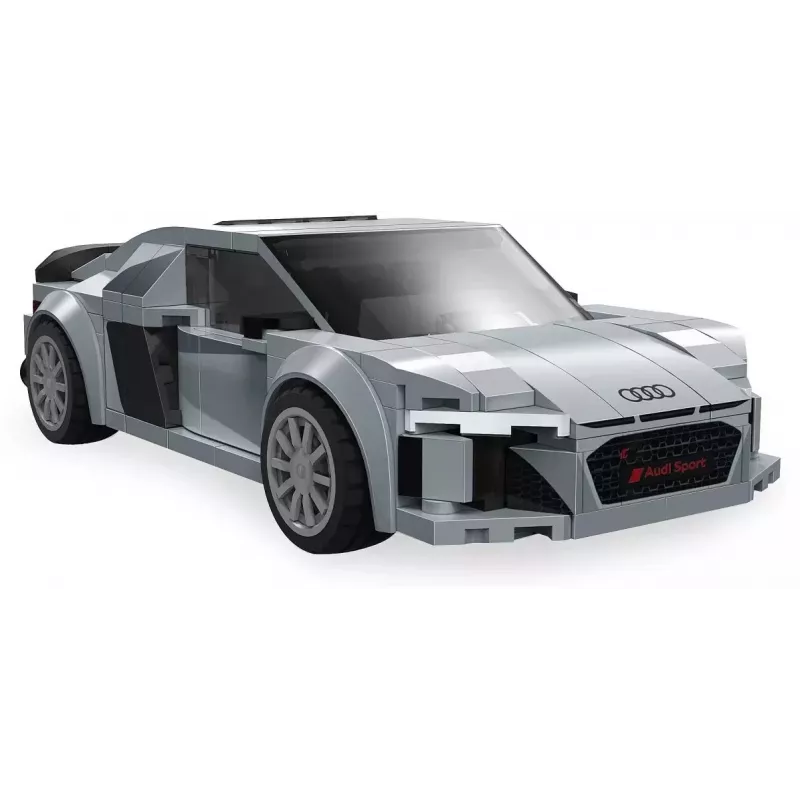Jamara CaDA Audi R8 Coupé 1:24 mittakaava rakennuspalikkasarja – 272 osaa, harmaa, 8-vuotiaasta