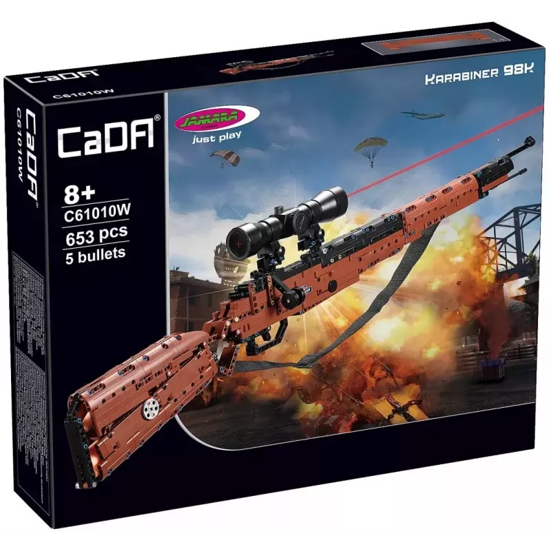 Jamara CaDA Karabiner 98K Bricks rakennussarja ruskea 8+