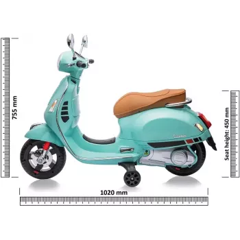 Jamara ajoneuvo Vespa GTS 125 Mint Green Li-Power 12.6