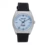 JASON HYDE JH10016 unisex-analogikello 40mm ruusukultainen teräskotelo musta kierrätetty nahkaranneke