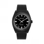 JASON HYDE MAN JH10009 40 mm ruostumaton teräs kvartsikello musta kellotaulu nahkaranneke